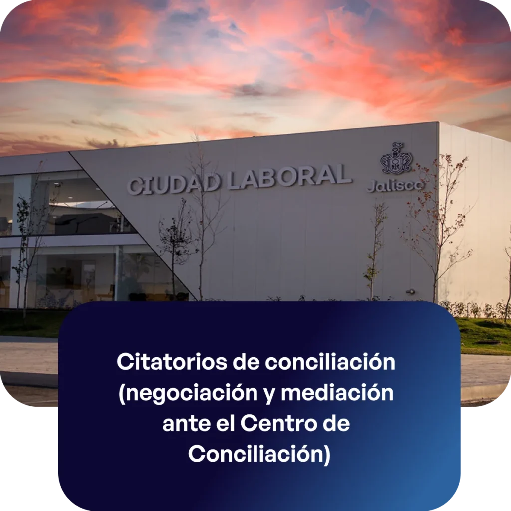Servicio citatorios de conciliación